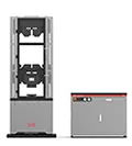 جهاز اختبار المواد بنظام السيرفو الهيدروليكي (مساحة مزدوجة ومقابض إسفينية)