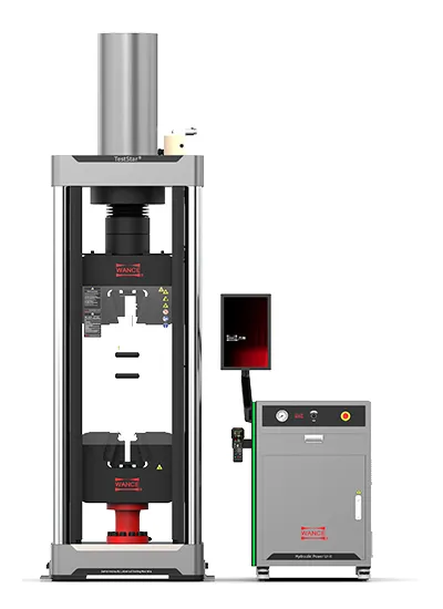 جهاز اختبار المواد بنظام السيرفو الهيدروليكي (مساحة واحدة ومقابض إسفينية)