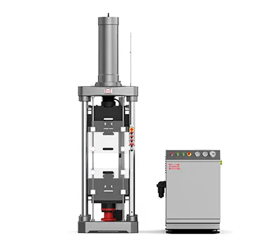 جهاز اختبار المواد بنظام السيرفو الهيدروليكي (مساحة واحدة ومقابض تثبيت جانبية)