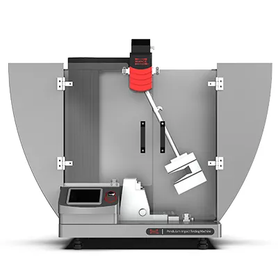 ماكينة اختبار مقاومة الصدم بنظام البندول للبلاستيك (نظام متكامل لاختبارات، تشاربي / أيزود)