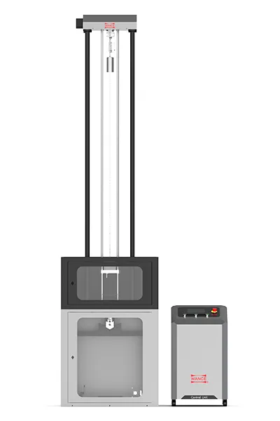 ماكينة اختبار مقاومة الصدم بنظام الوزن الساقط للمواد البلاستيكية (نظام متكامل ودقيق لفحص متانة البلاستيك والأنابيب)