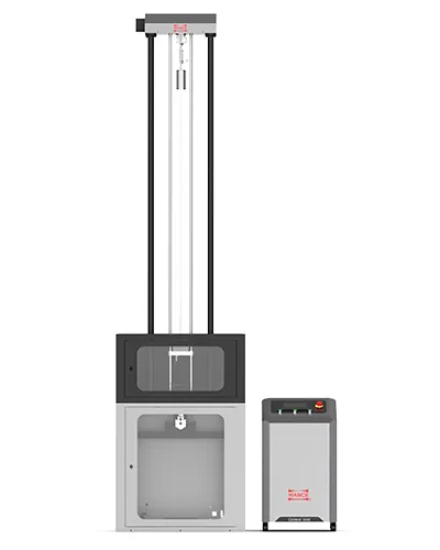 ماكينة اختبار مقاومة الصدم بنظام الوزن الساقط للمواد البلاستيكية (نظام متكامل ودقيق لفحص متانة البلاستيك والأنابيب)