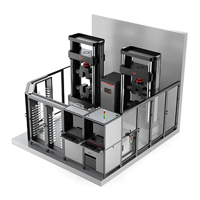 نظام روبوتي ذكي لفحص شد قضبان حديد التسليح