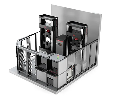 نظام روبوتي ذكي لفحص شد قضبان حديد التسليح
