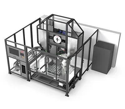 نظام روبوتي متكامل لاختبار مقاومة الصدم بتقنية تشاربي