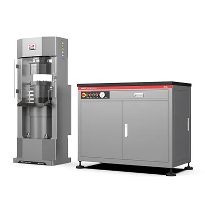 نظام اختبار الضغط بصمام تحكم سيرفو (نظام فحص ذكي لاختبار مقاومة الانضغاط ومعايير المرونة للخرسانة ومواد البناء)