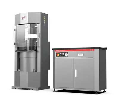 نظام اختبار الضغط بمحرك سيرفو (نظام فحص ذكي لاختبار مقاومة الانضغاط ومعايير المرونة للخرسانة ومواد البناء)